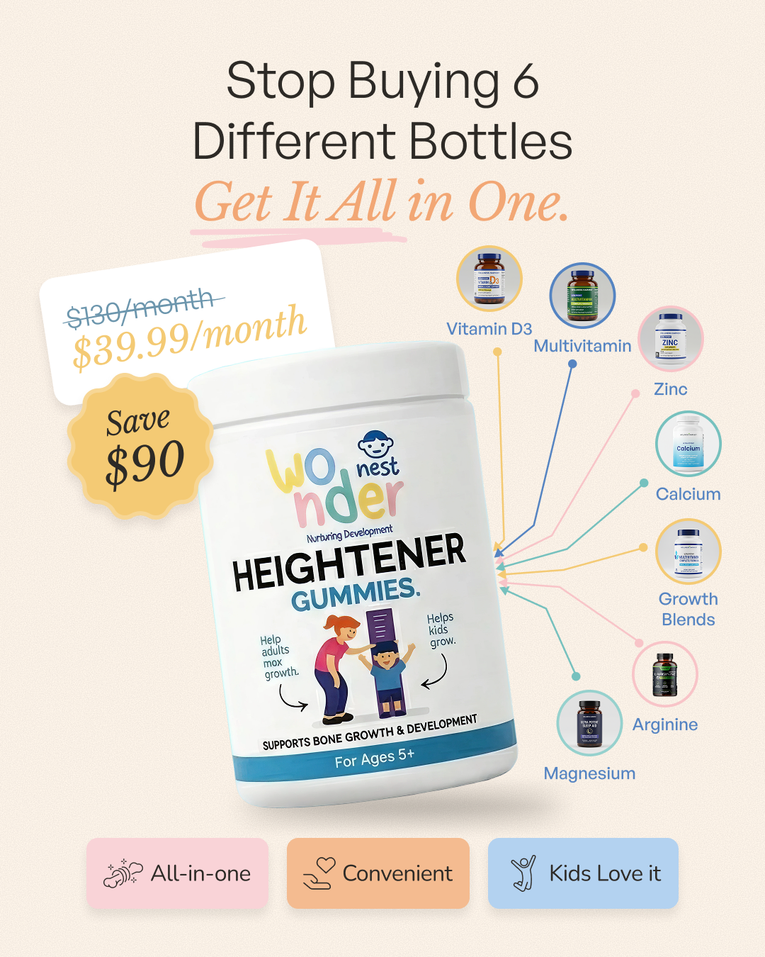 WonderNest™ Heightener Gummies